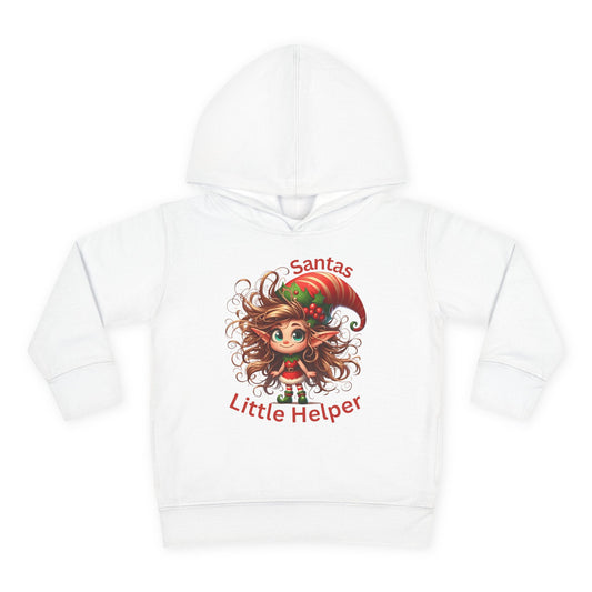 Christmas Toddler Fleece Hoodie - Santa's Little Helper