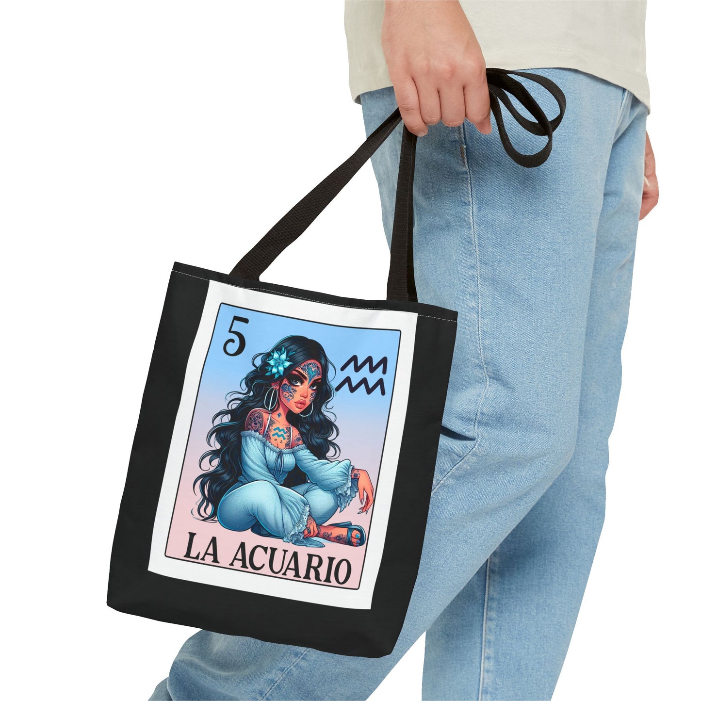 Acuario Spanish Horoscope Tote Bag