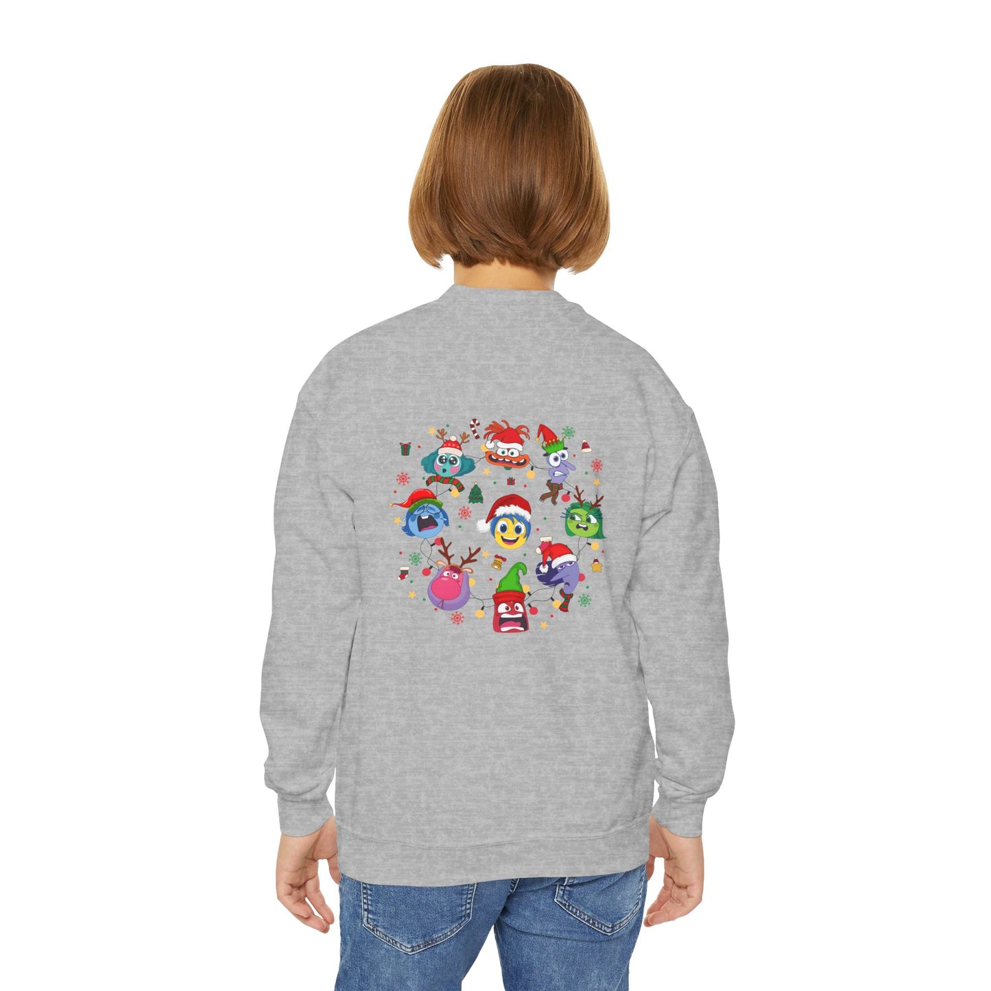 Emotions Christmas Youth Crewneck Sweatshirt