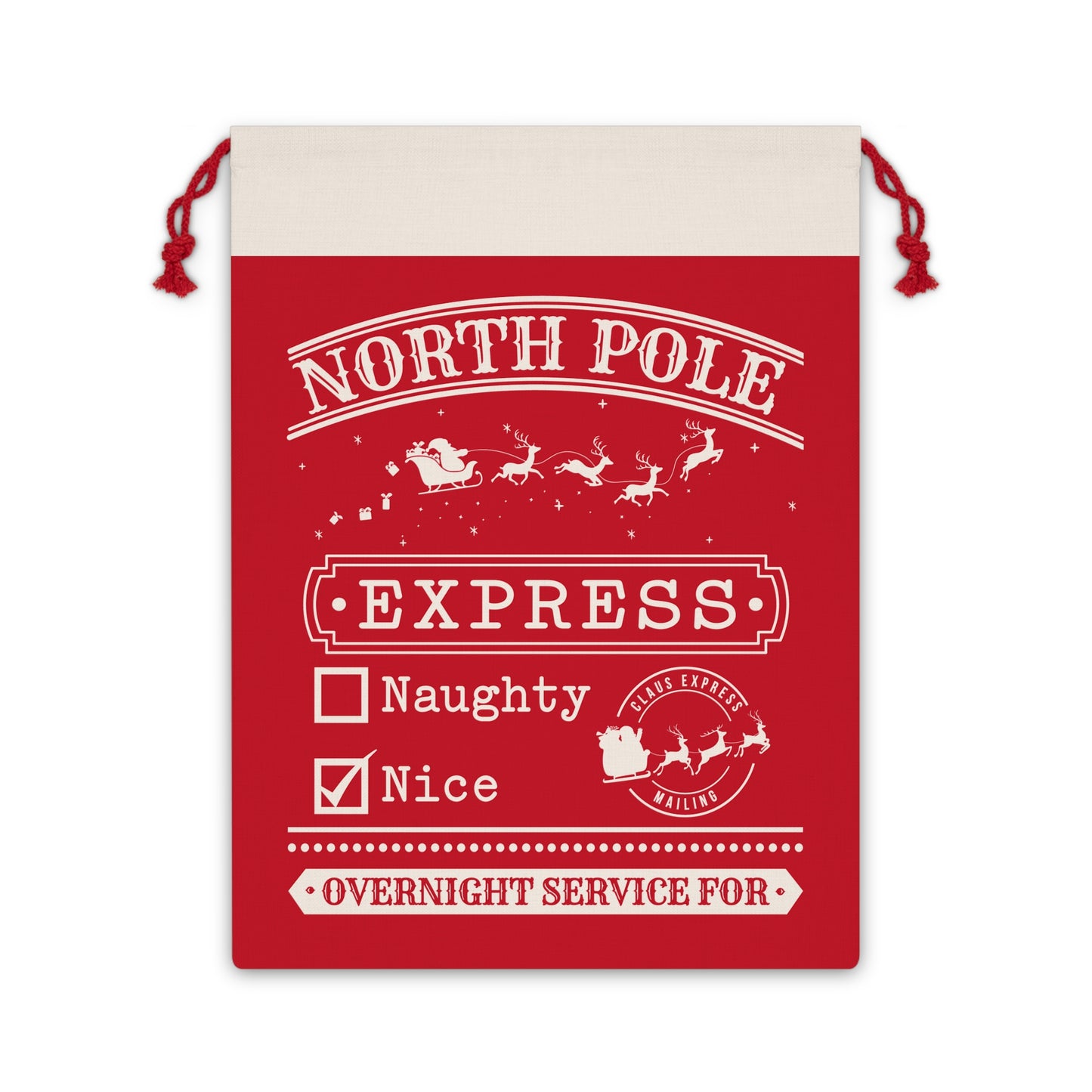 North Pole Christmas Gift Bag