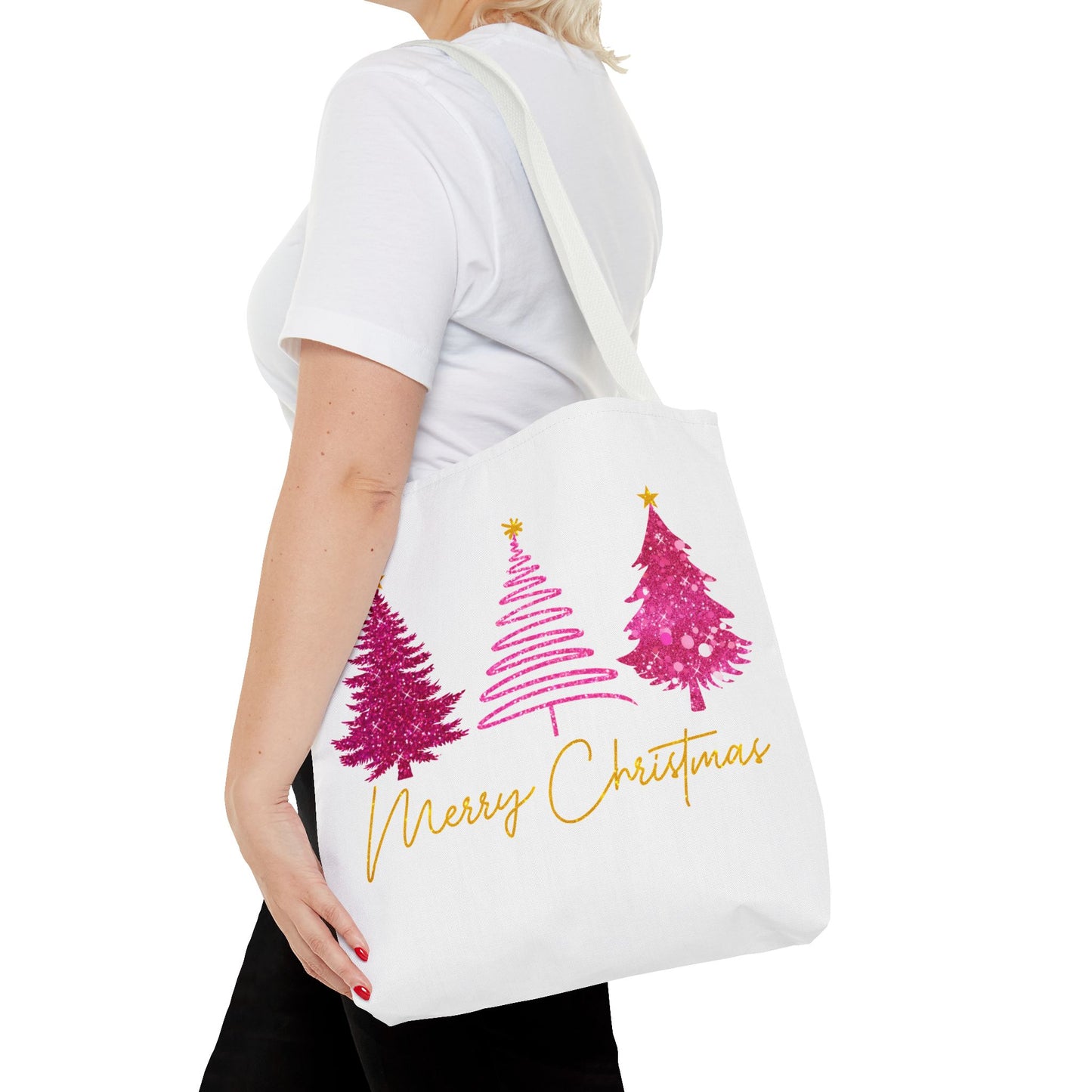 Merry Christmas Tree Tote Bag