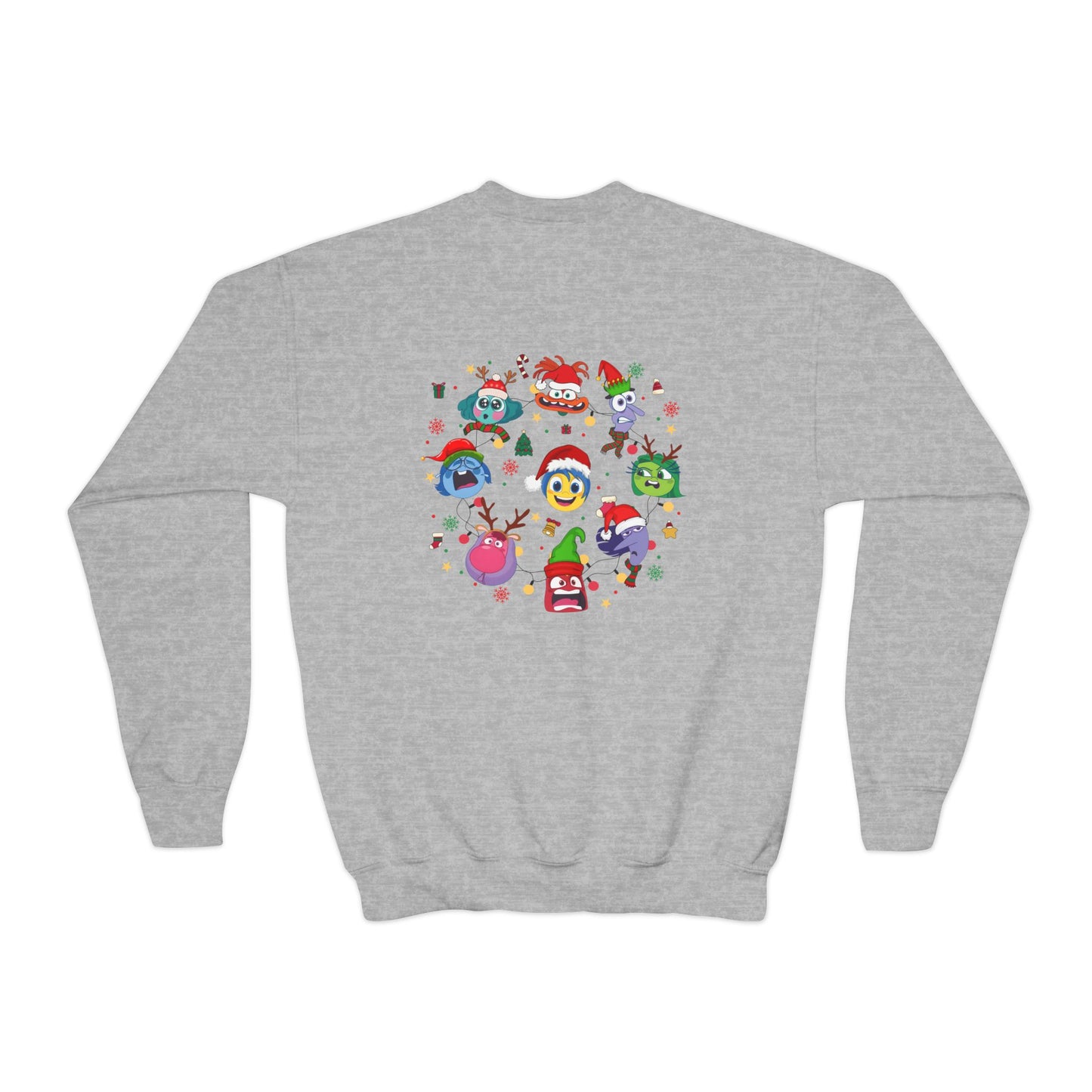 Emotions Christmas Youth Crewneck Sweatshirt