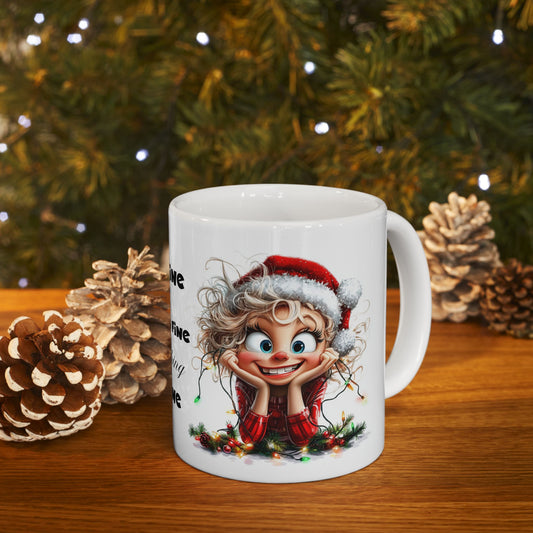 "It's Fine Mom Is Fine Everything is Fine" Funny Christmas Mug