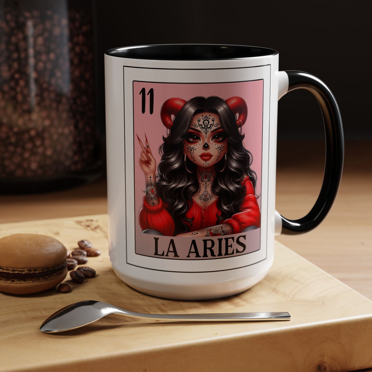 La Aries Spanish Horoscope Coffee Mug