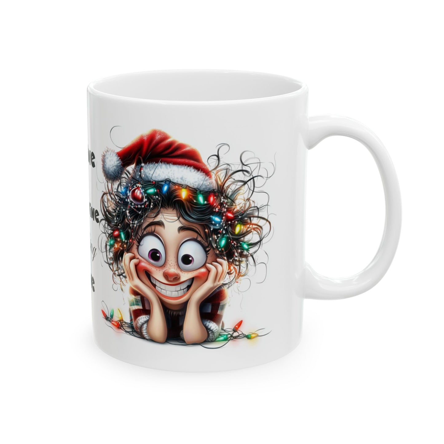 It's Fine Mom Is Fine Everything is Fine" Funny Christmas Ceramic Mug, (11oz, 15oz)