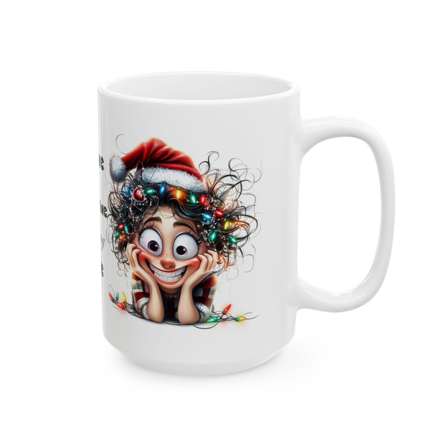 It's Fine Mom Is Fine Everything is Fine" Funny Christmas Ceramic Mug, (11oz, 15oz)