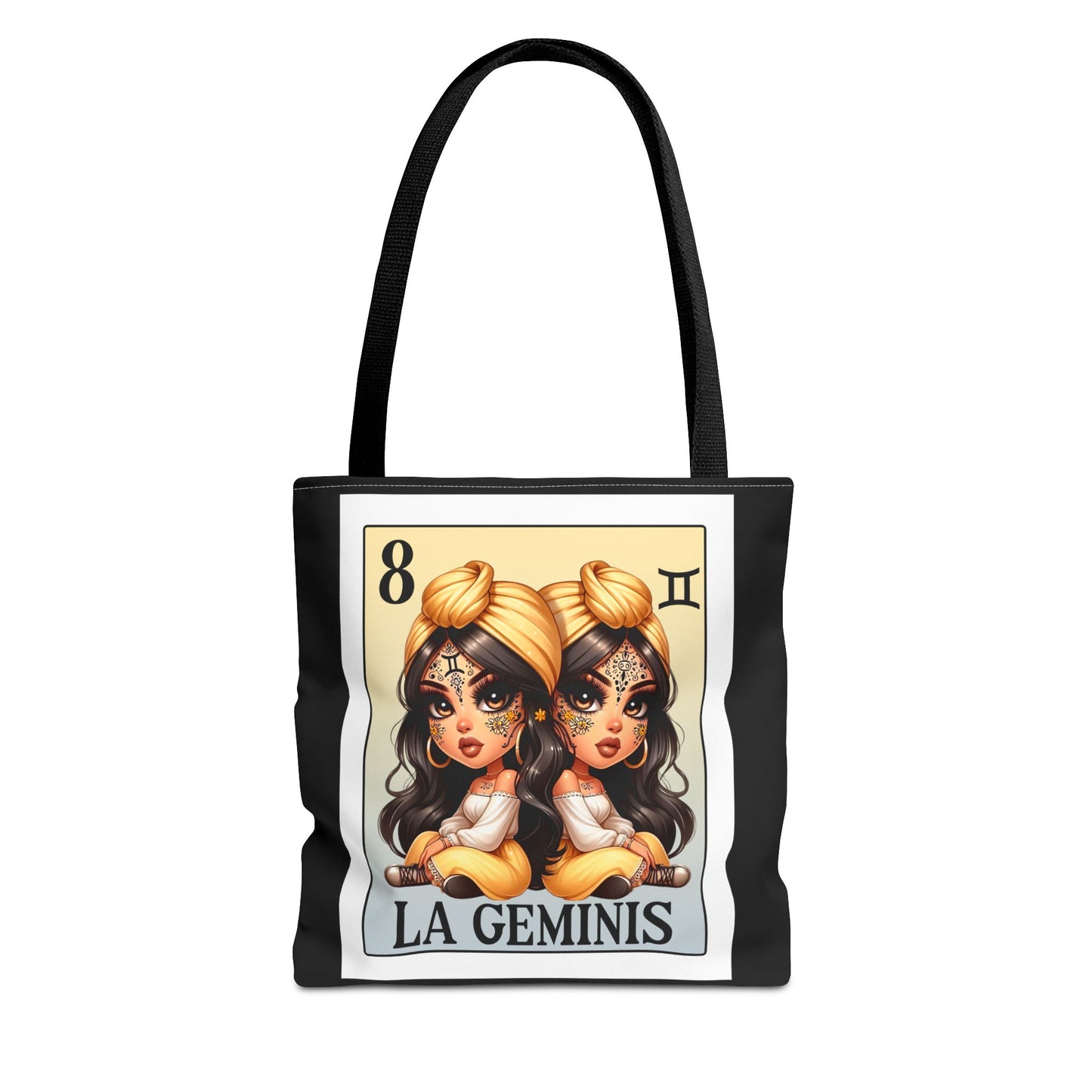 Horoscope Tote Bag - La Geminis Spanish Loteria Card Design