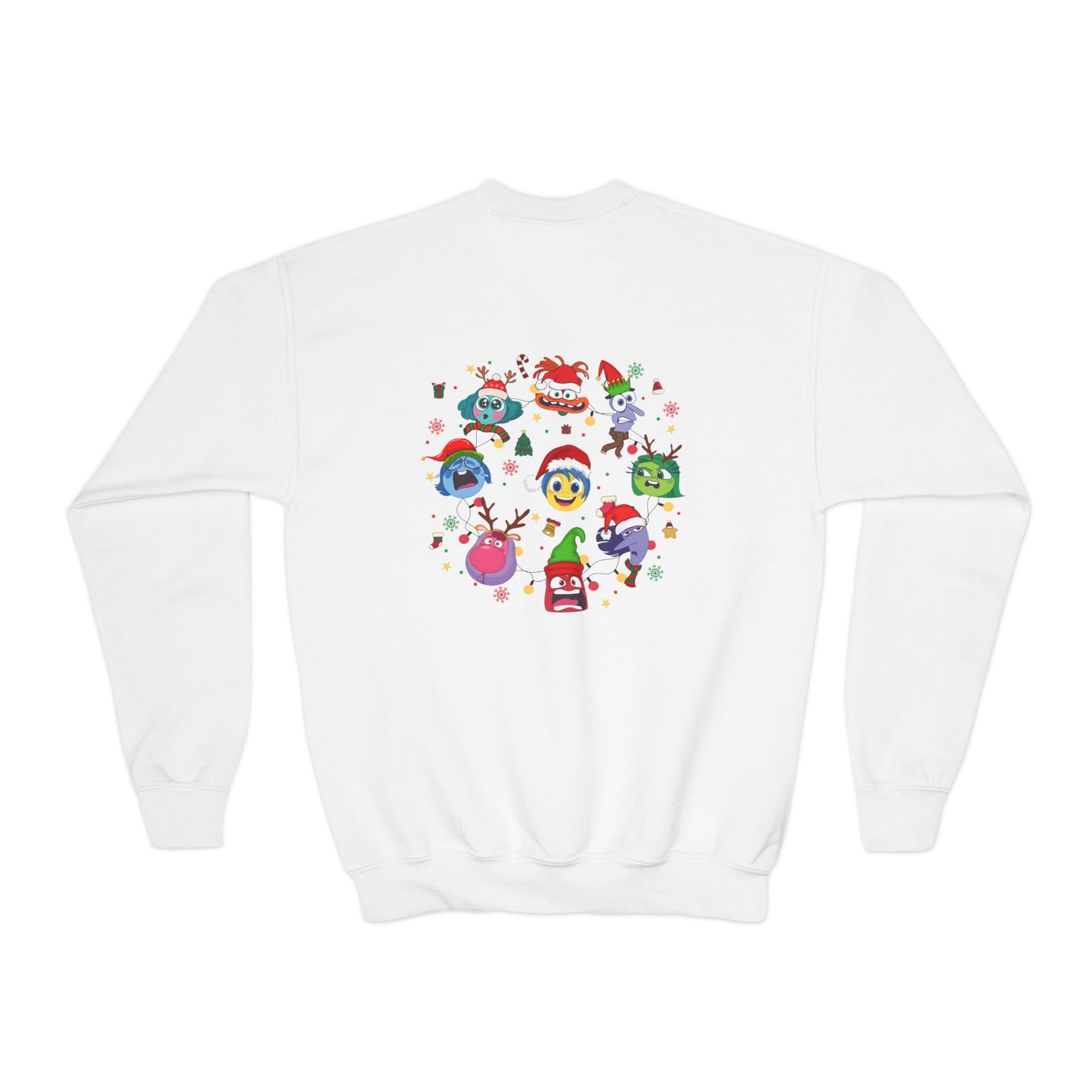 Emotions Christmas Youth Crewneck Sweatshirt