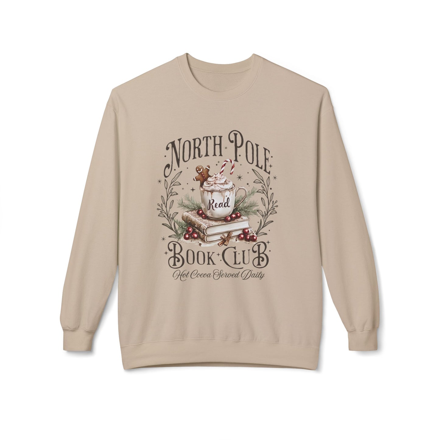 Christmas Sweatshirt North Pole Book Club