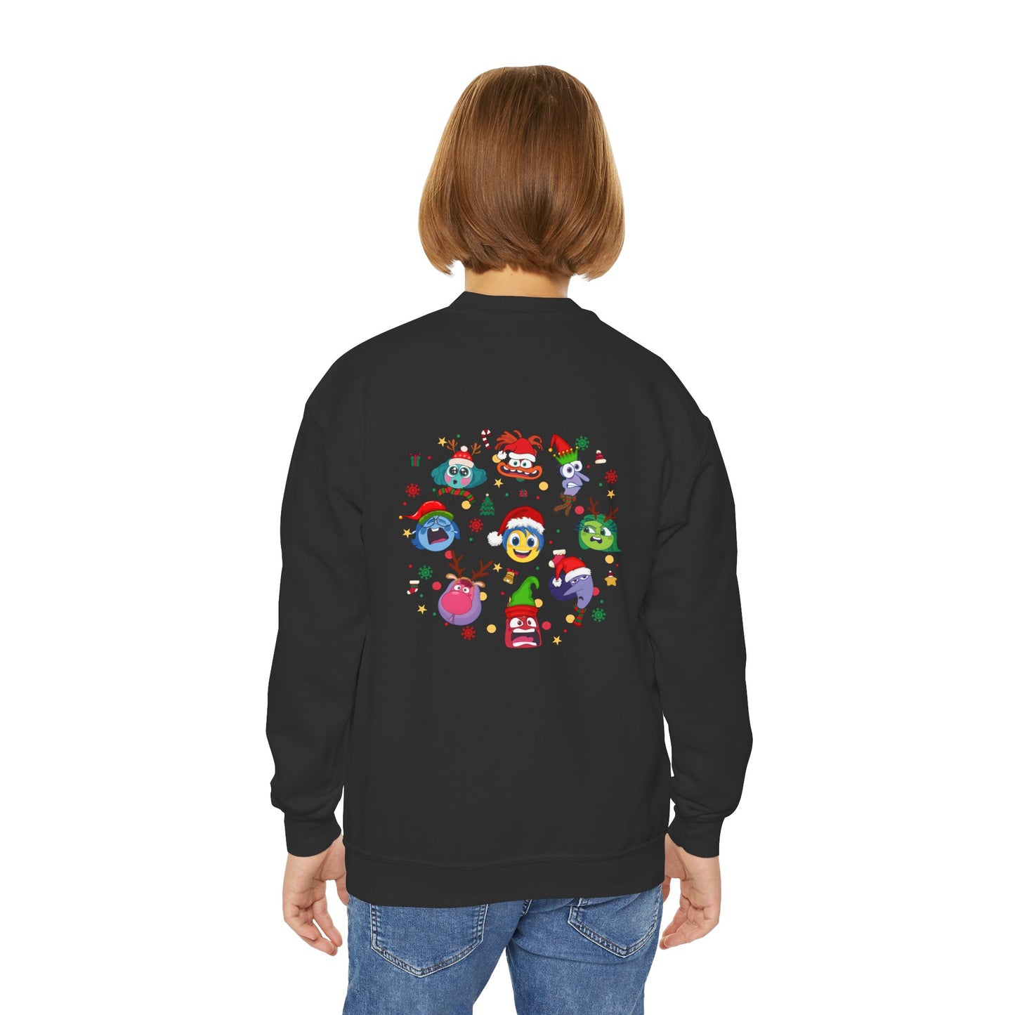 Emotions Christmas Youth Crewneck Sweatshirt