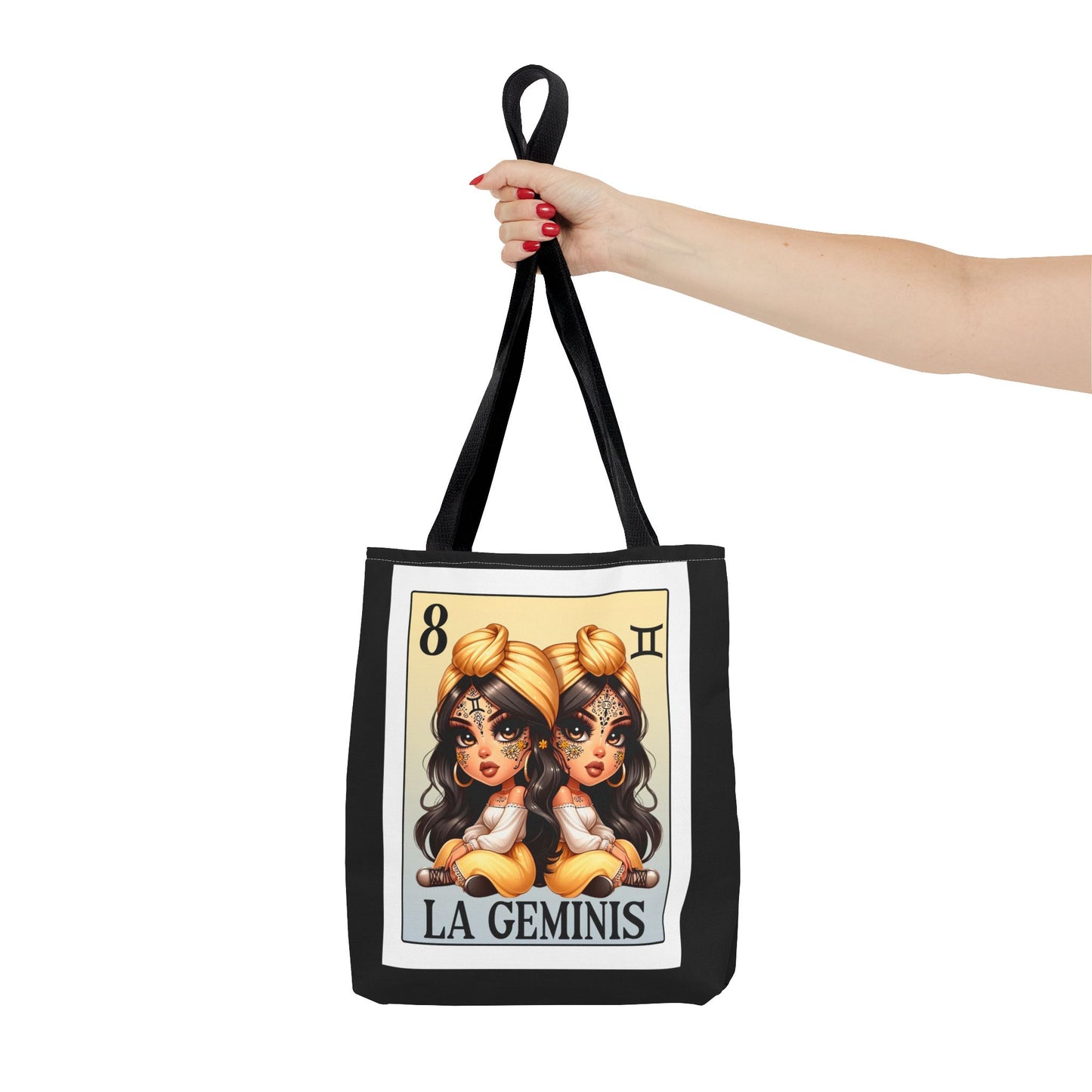 Horoscope Tote Bag - La Geminis Spanish Loteria Card Design