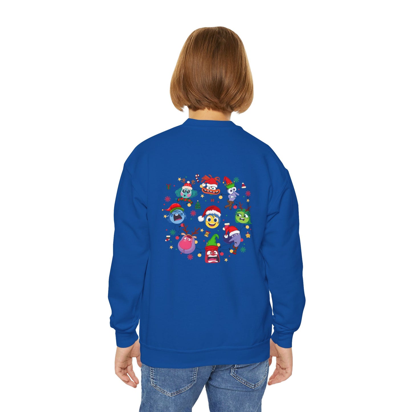 Emotions Christmas Youth Crewneck Sweatshirt