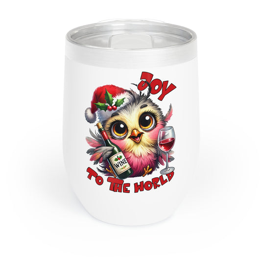 Christmas Wine Tumbler "Joy To The World"