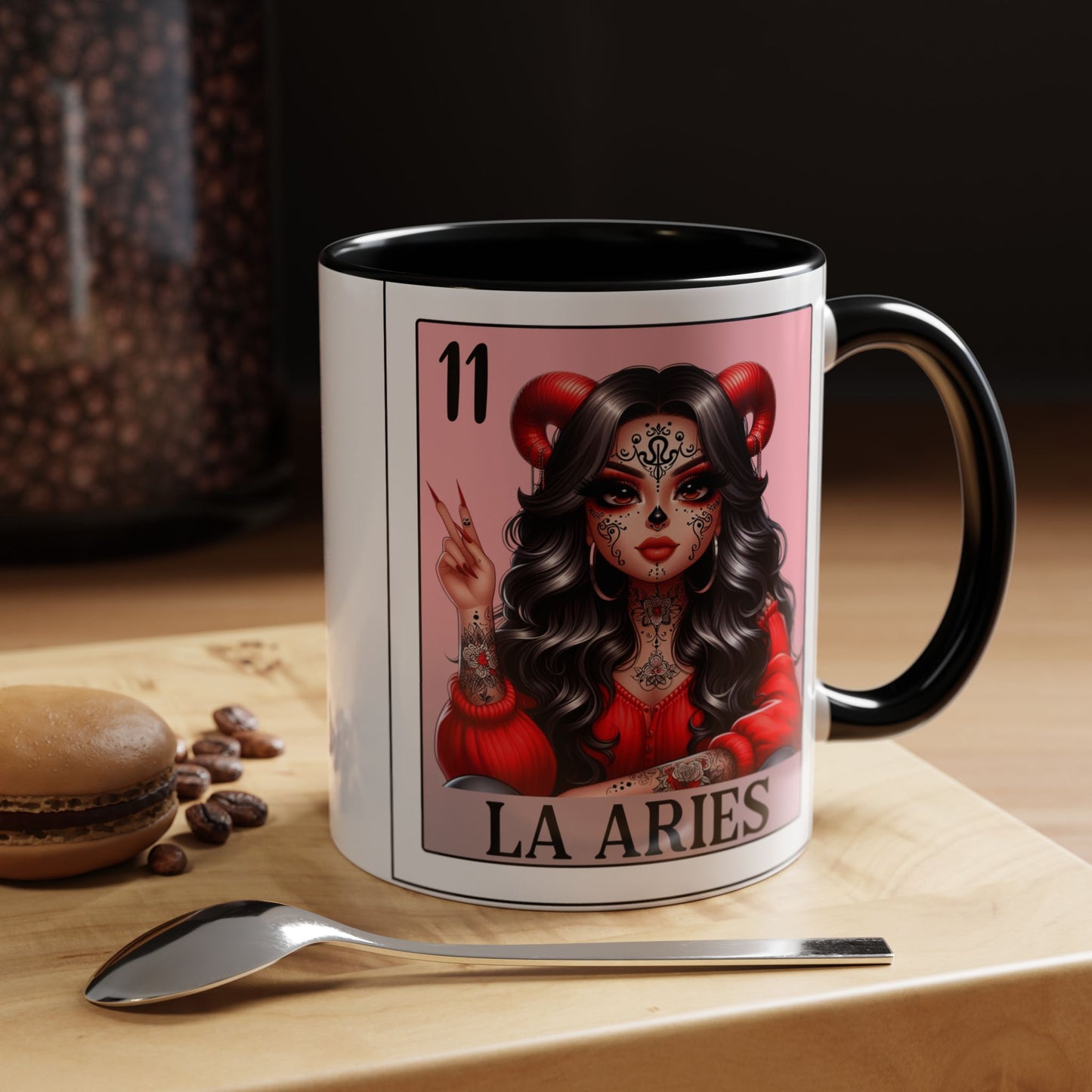 La Aries Spanish Horoscope Coffee Mug