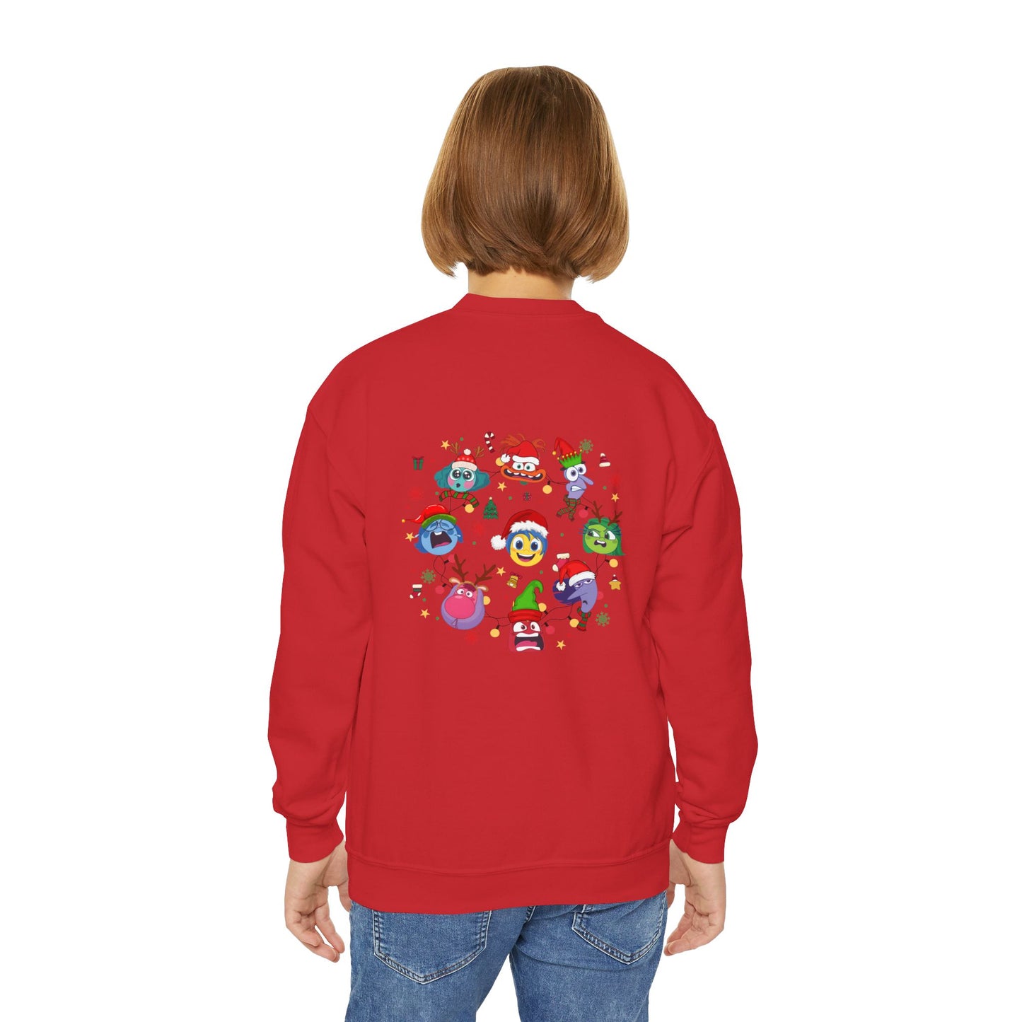 Emotions Christmas Youth Crewneck Sweatshirt