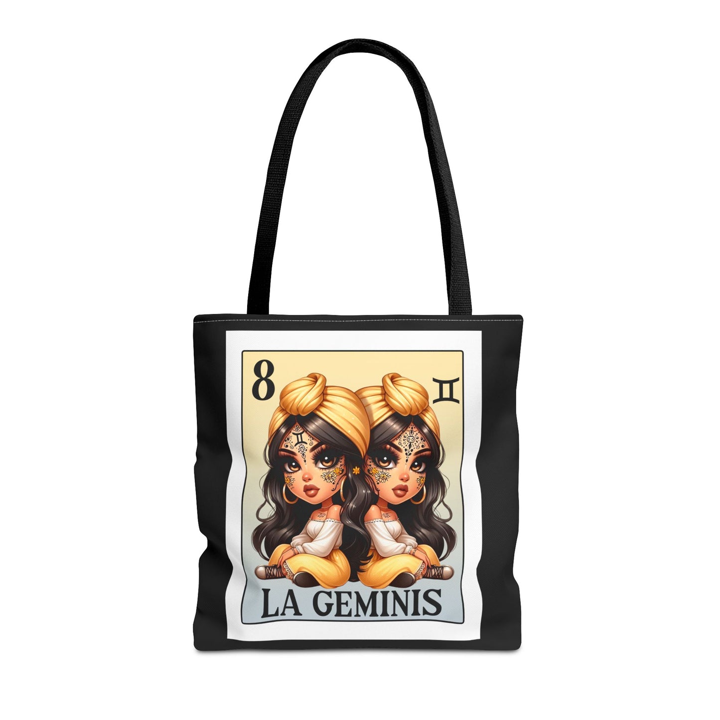 Horoscope Tote Bag - La Geminis Spanish Loteria Card Design