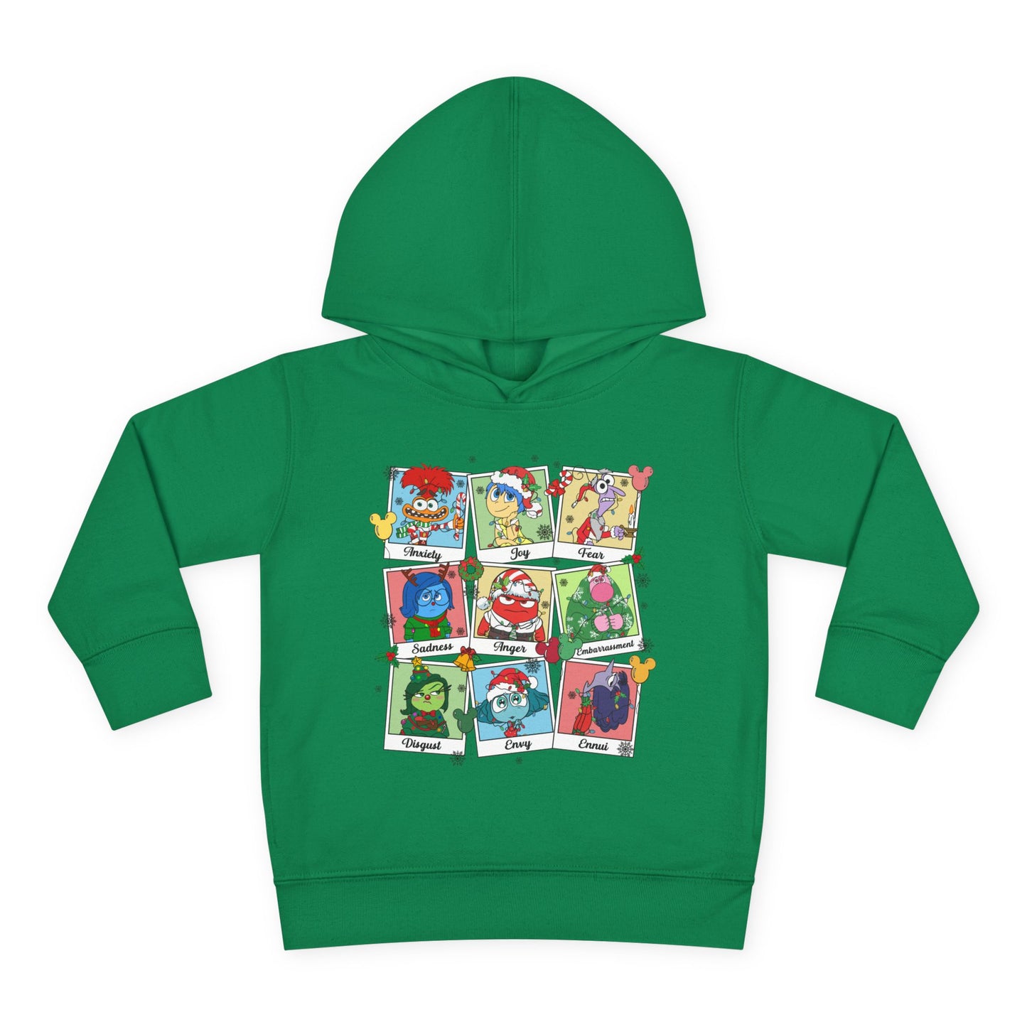 Toddler Fleece Hoodie - Emotions Christmas Sweater