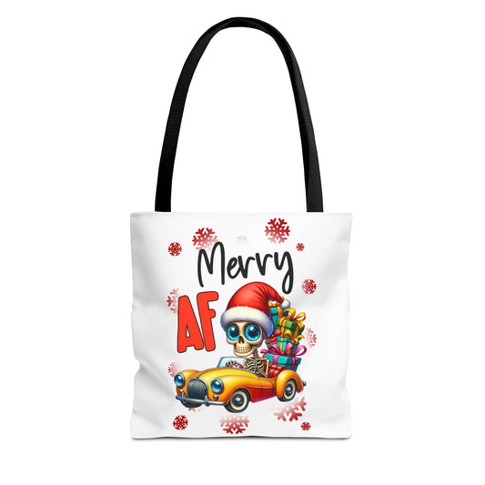 Merry AF Christmas Tote Bag