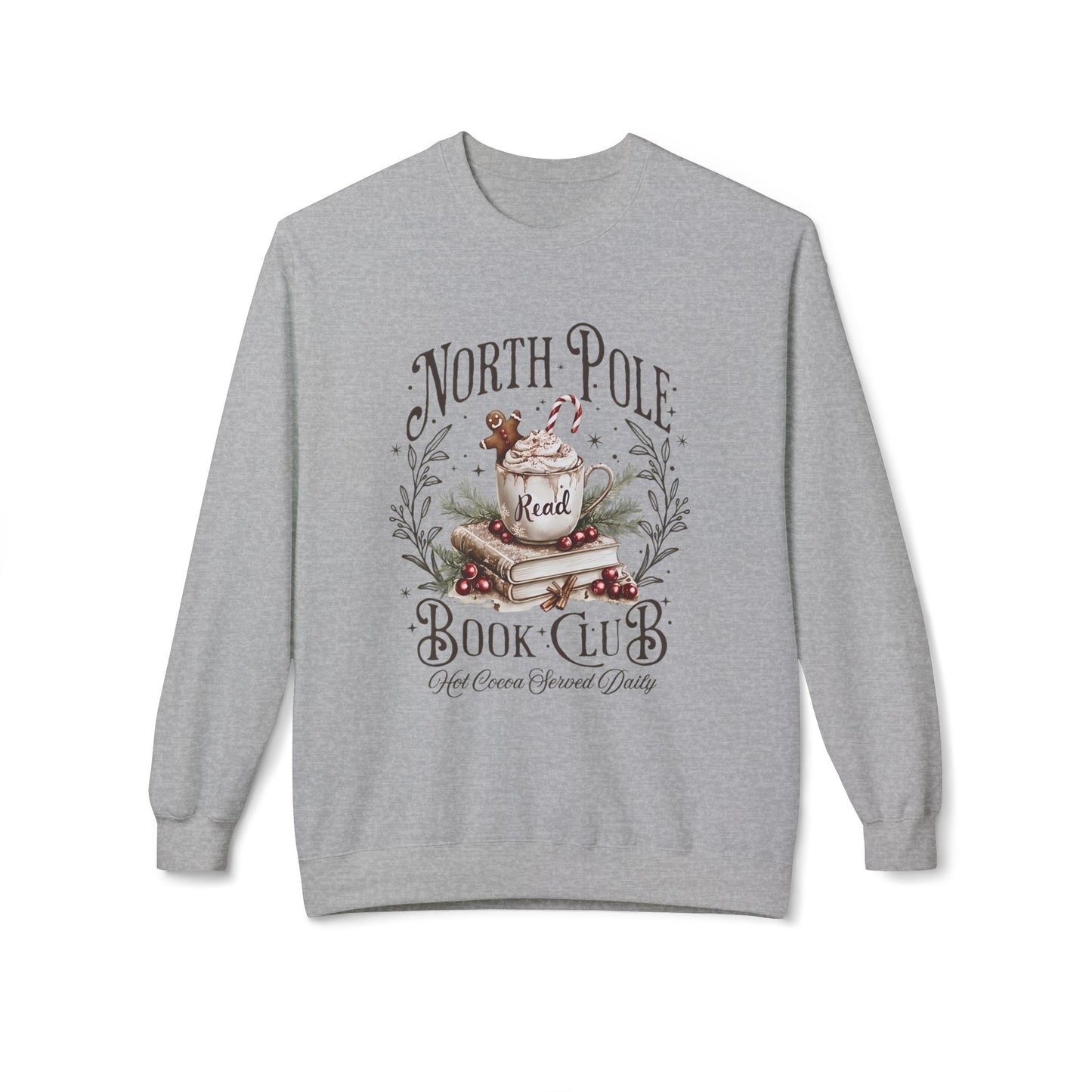 Christmas Sweatshirt North Pole Book Club