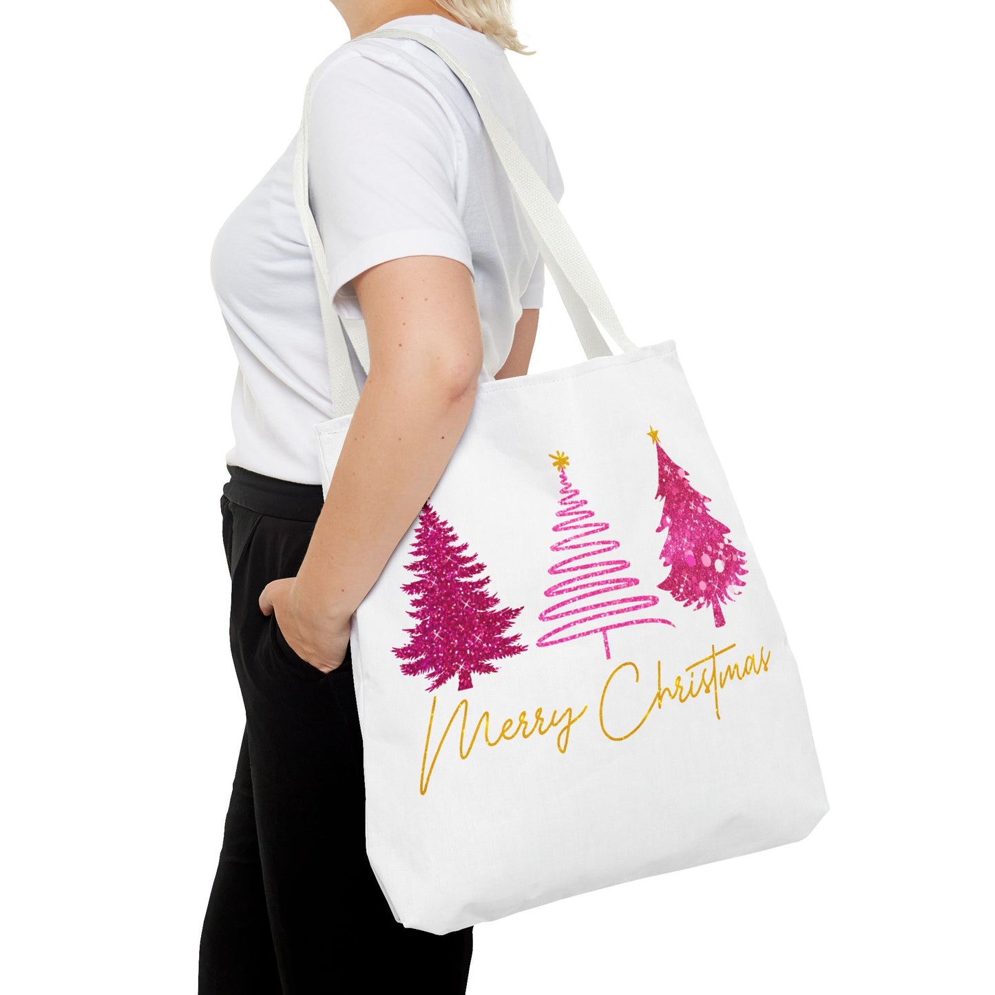 Merry Christmas Tree Tote Bag